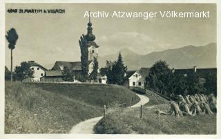 St. Martin bei Villach, Ortsansicht  - Kärnten - alte historische Fotos Ansichten Bilder Aufnahmen Ansichtskarten 