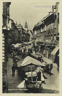 Klagenfurt - Alter Platz  - Innere Stadt  (2. Bez) - alte historische Fotos Ansichten Bilder Aufnahmen Ansichtskarten 