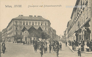 Staudgasse und Schopenhauerstrasse - Wien,Währing - alte historische Fotos Ansichten Bilder Aufnahmen Ansichtskarten 