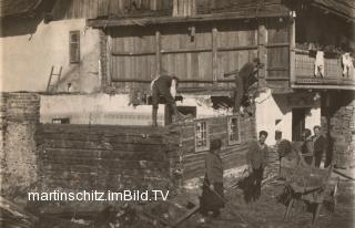 Bernolds Gasthof  - Abbruch Scheune - Drobollach am Faaker See - alte historische Fotos Ansichten Bilder Aufnahmen Ansichtskarten 