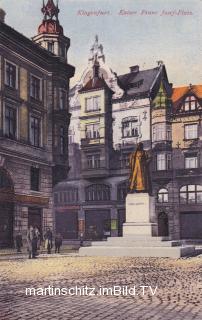 Klagenfurt, Kaiser Franz Josef Platz - alte historische Fotos Ansichten Bilder Aufnahmen Ansichtskarten 