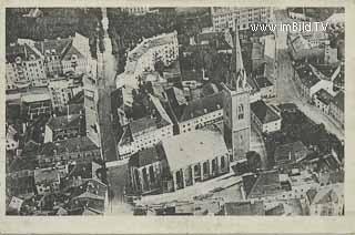 Fliegeraufnahme Villach - Villach - alte historische Fotos Ansichten Bilder Aufnahmen Ansichtskarten 