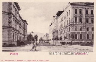 Villach Schulstrasse - Oesterreich - alte historische Fotos Ansichten Bilder Aufnahmen Ansichtskarten 