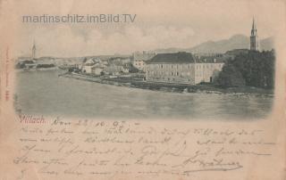 Villach vom Eisenbahndamm - Kärnten - alte historische Fotos Ansichten Bilder Aufnahmen Ansichtskarten 
