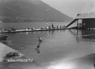 Strandbad in Annenheim am Ossiachersee - Kärnten - alte historische Fotos Ansichten Bilder Aufnahmen Ansichtskarten 
