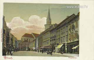 Hauptplatz Villach mit Rautterhaus - Kärnten - alte historische Fotos Ansichten Bilder Aufnahmen Ansichtskarten 