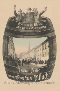 Villach Hauptpatz - Oesterreich - alte historische Fotos Ansichten Bilder Aufnahmen Ansichtskarten 