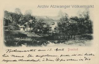 Völkermarkt Draubad - Oesterreich - alte historische Fotos Ansichten Bilder Aufnahmen Ansichtskarten 