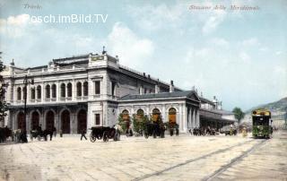 Triest, Bahnhof Meridionale - Italien - alte historische Fotos Ansichten Bilder Aufnahmen Ansichtskarten 