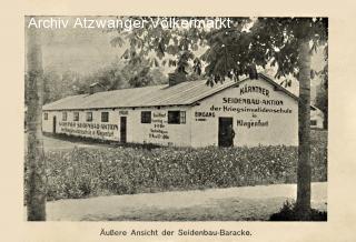 Klagenfurt, Seidenbaubaracke  - alte historische Fotos Ansichten Bilder Aufnahmen Ansichtskarten 