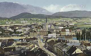 Villach - Blick vom Stadtturm - Villach-Innere Stadt - alte historische Fotos Ansichten Bilder Aufnahmen Ansichtskarten 