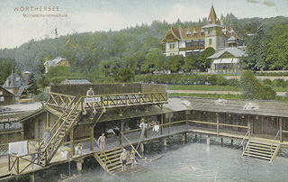 Militärschwimmschule Wörthersee - Klagenfurt(Stadt) - alte historische Fotos Ansichten Bilder Aufnahmen Ansichtskarten 