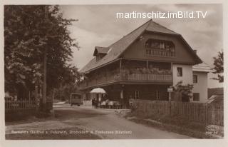 Drobollach, Bernolds Gasthof - Süd u Ostansicht - Drobollach am Faaker See - alte historische Fotos Ansichten Bilder Aufnahmen Ansichtskarten 