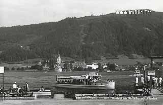 Motorschiff Landskron - Steindorf am Ossiacher See - alte historische Fotos Ansichten Bilder Aufnahmen Ansichtskarten 