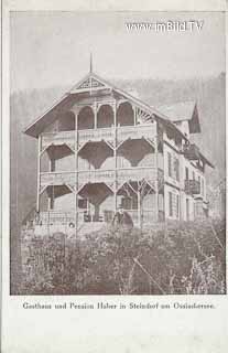 Gasthaus und Pension Huber - Steindorf am Ossiacher See - alte historische Fotos Ansichten Bilder Aufnahmen Ansichtskarten 