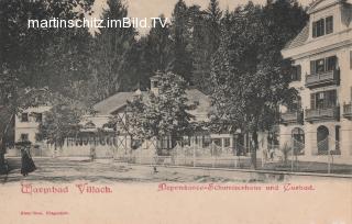 Warmbad, Dependance Schweizerhaus und Curbad - Villach - alte historische Fotos Ansichten Bilder Aufnahmen Ansichtskarten 