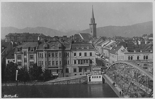 Alte Draubrücke - Villach - alte historische Fotos Ansichten Bilder Aufnahmen Ansichtskarten 
