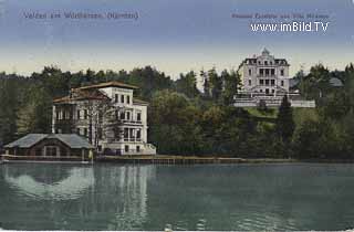 Pension Excelsior und Villa Miralago - Velden am Wörther See - alte historische Fotos Ansichten Bilder Aufnahmen Ansichtskarten 