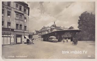 Villach Busbahnhof am Hans Gasser Platz - Europa - alte historische Fotos Ansichten Bilder Aufnahmen Ansichtskarten 