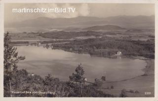 Klopeinersee vom Georgibergl  - St. Kanzian am Klopeiner See - alte historische Fotos Ansichten Bilder Aufnahmen Ansichtskarten 