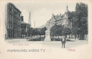 Villach, Hans Gasser Platz - Hans-Gasser-Platz - alte historische Fotos Ansichten Bilder Aufnahmen Ansichtskarten 