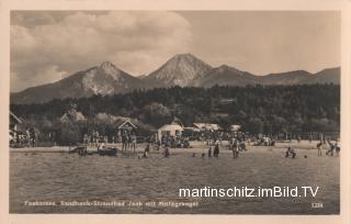 Sandbank Strandbad Jank - Kärnten - alte historische Fotos Ansichten Bilder Aufnahmen Ansichtskarten 