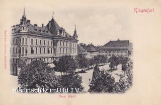 Klagenfurt Neuer Markt - Oesterreich - alte historische Fotos Ansichten Bilder Aufnahmen Ansichtskarten 