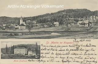 2 Bild Karte Klagenfurt St. Martin - Oesterreich - alte historische Fotos Ansichten Bilder Aufnahmen Ansichtskarten 