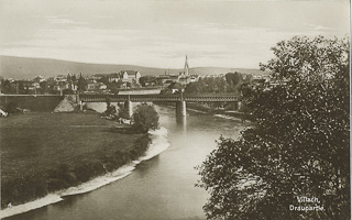 Eisenbahnbrücke - Villach-St. Martin - alte historische Fotos Ansichten Bilder Aufnahmen Ansichtskarten 
