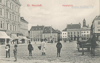 Wr. Neustadt - Hauptplatz - alte historische Fotos Ansichten Bilder Aufnahmen Ansichtskarten 