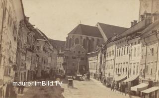 Hauptplatz Villach mit Rautterhaus - Villach - alte historische Fotos Ansichten Bilder Aufnahmen Ansichtskarten 