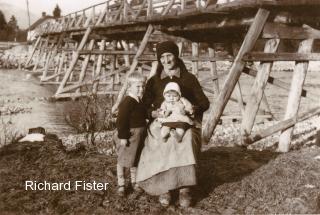 Tschinowitsch, Zündhölzlbrücke über die Gail - Tschinowitsch - alte historische Fotos Ansichten Bilder Aufnahmen Ansichtskarten 