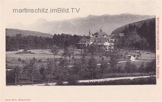 Warmbad Villach, Restaurations Pavillon - alte historische Fotos Ansichten Bilder Aufnahmen Ansichtskarten 