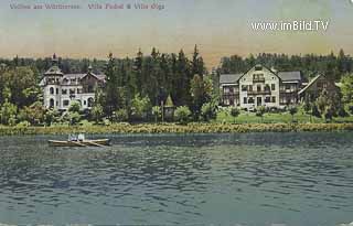 Villa Pechel und Villa Olga - Velden am Wörther See - alte historische Fotos Ansichten Bilder Aufnahmen Ansichtskarten 