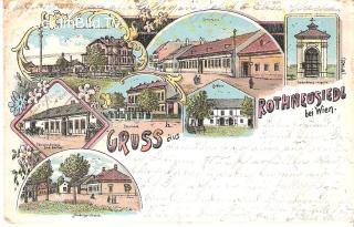 Gruss aus Rothneusiedl bei Wien ( 10. Bezirk ) - Oesterreich - alte historische Fotos Ansichten Bilder Aufnahmen Ansichtskarten 