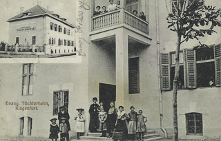 Evang. Töchterheim - Klagenfurt am Wörthersee - alte historische Fotos Ansichten Bilder Aufnahmen Ansichtskarten 