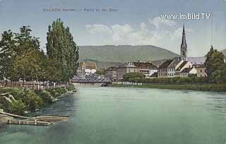 Villach - Drau - Draulände - alte historische Fotos Ansichten Bilder Aufnahmen Ansichtskarten 