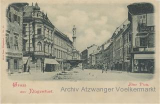 Klagenfurt, Alter Platz - Alter Platz - alte historische Fotos Ansichten Bilder Aufnahmen Ansichtskarten 