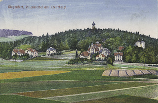 Blick Richtung Krezubergl - Villacher Vorstadt  (8. Bez) - alte historische Fotos Ansichten Bilder Aufnahmen Ansichtskarten 