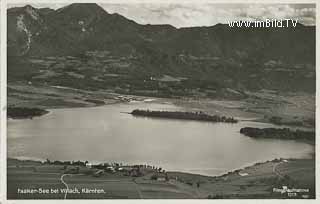 Luftbildaufnahme Drobollach - Drobollach am Faaker See - alte historische Fotos Ansichten Bilder Aufnahmen Ansichtskarten 