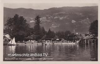 Bodensdorf, Strandbad zur Laube - Steindorf am Ossiacher See - alte historische Fotos Ansichten Bilder Aufnahmen Ansichtskarten 