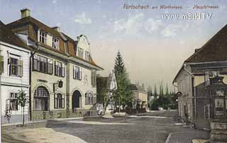 Pörtschach Hauptstrasse - Oesterreich - alte historische Fotos Ansichten Bilder Aufnahmen Ansichtskarten 
