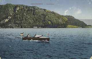 Fährboot bei vor Anneheim - Treffen am Ossiacher See - alte historische Fotos Ansichten Bilder Aufnahmen Ansichtskarten 
