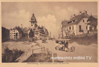 Semmering, Hotel Erzherzog Johann und Post Villa - Niederösterreich - alte historische Fotos Ansichten Bilder Aufnahmen Ansichtskarten 