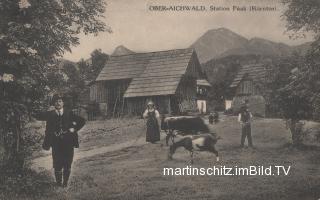 Bauernhof in Oberaichwald - Kärnten - alte historische Fotos Ansichten Bilder Aufnahmen Ansichtskarten 