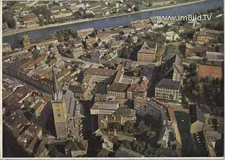 Luftbild Villach Innenstadt - Villach - alte historische Fotos Ansichten Bilder Aufnahmen Ansichtskarten 