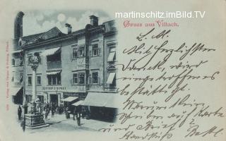 Hauptplatz Gasthof Post - Villach - alte historische Fotos Ansichten Bilder Aufnahmen Ansichtskarten 