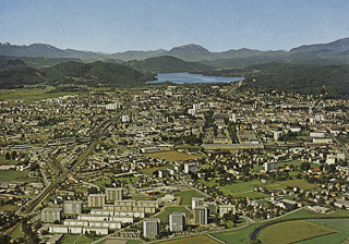 Klagenfurt vom Osten - Völkermarkt.Vorst. (6. Bez) - alte historische Fotos Ansichten Bilder Aufnahmen Ansichtskarten 