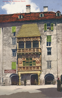 Innsbruck, Goldenes Dachl - Tirol - alte historische Fotos Ansichten Bilder Aufnahmen Ansichtskarten 