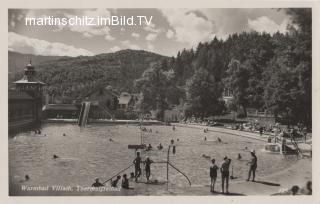 Warmbad Villach - Freibad - alte historische Fotos Ansichten Bilder Aufnahmen Ansichtskarten 